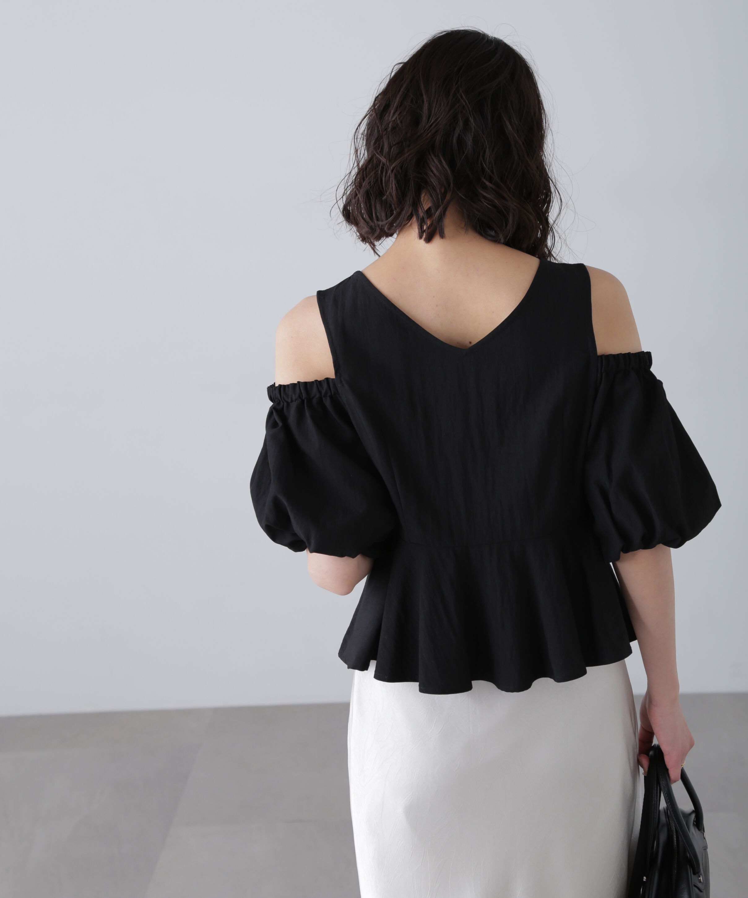  「オフショルペプラムブラウス」|シャツ・ブラウス|