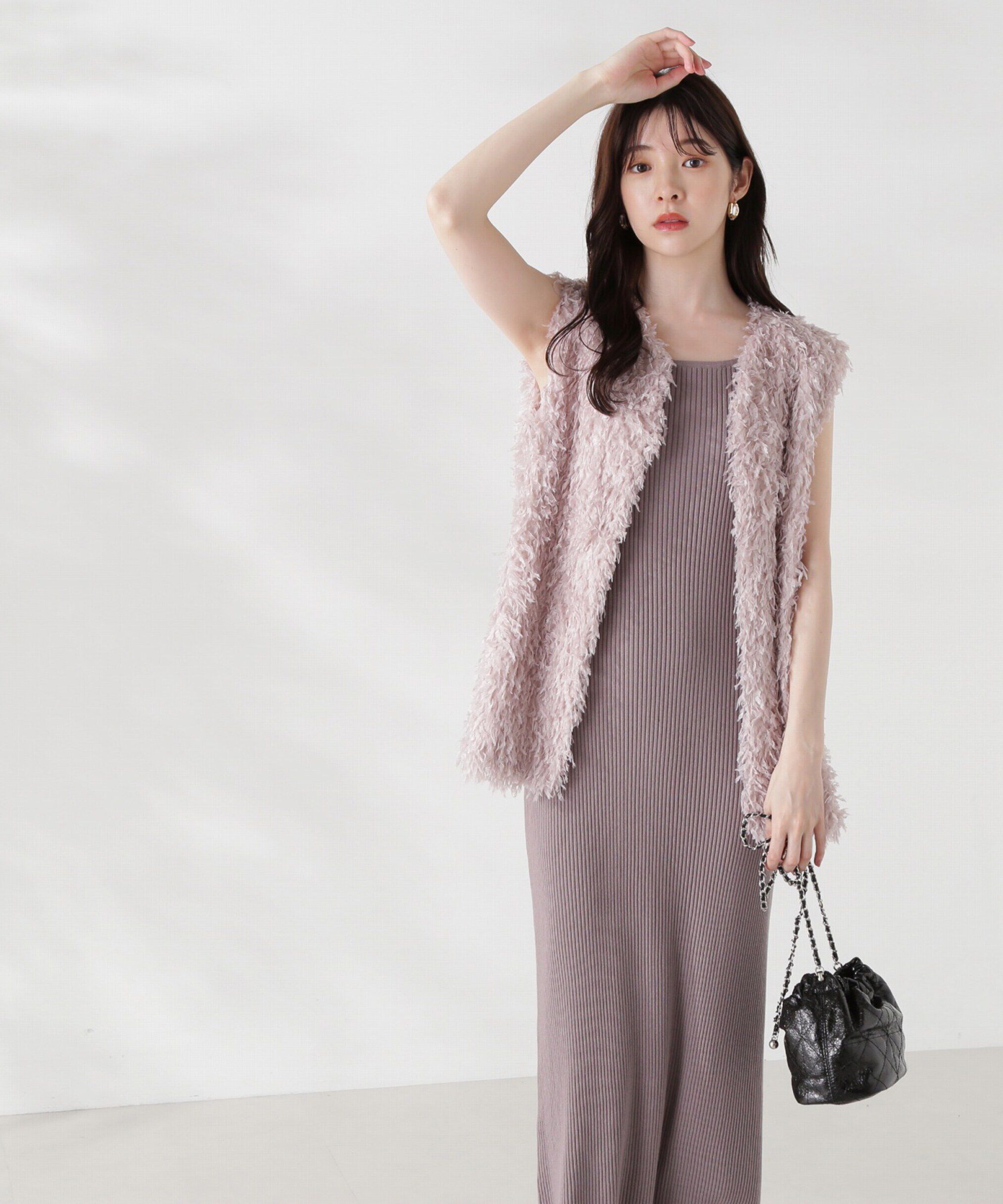 PROPORTION BODY DRESSING「フェザーヤーンジレセットニットワンピース24AW」|ワンピース|