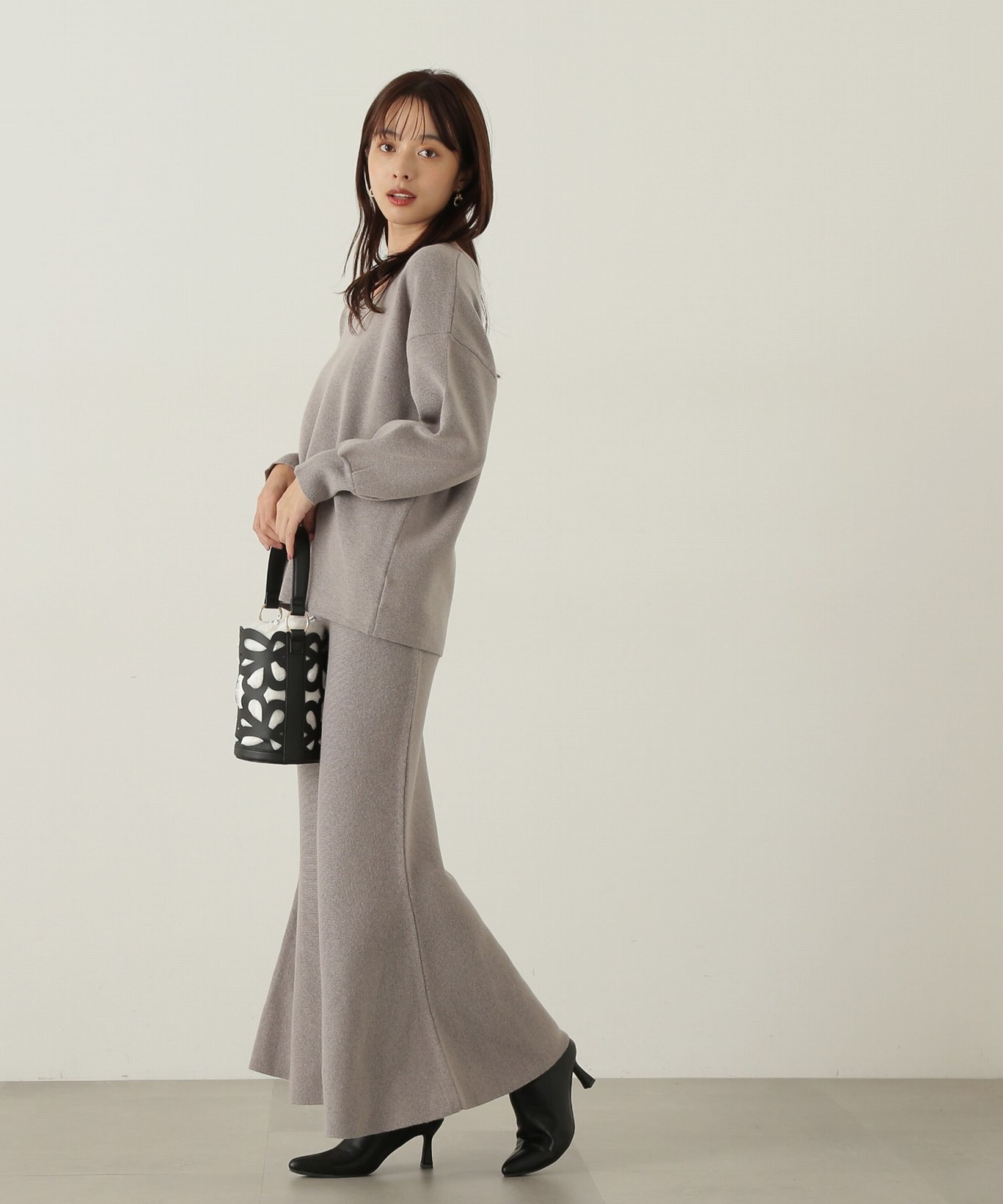 PROPORTION BODY DRESSING「マトンスリーブニットセットアップ　24AW」|ワンピース|