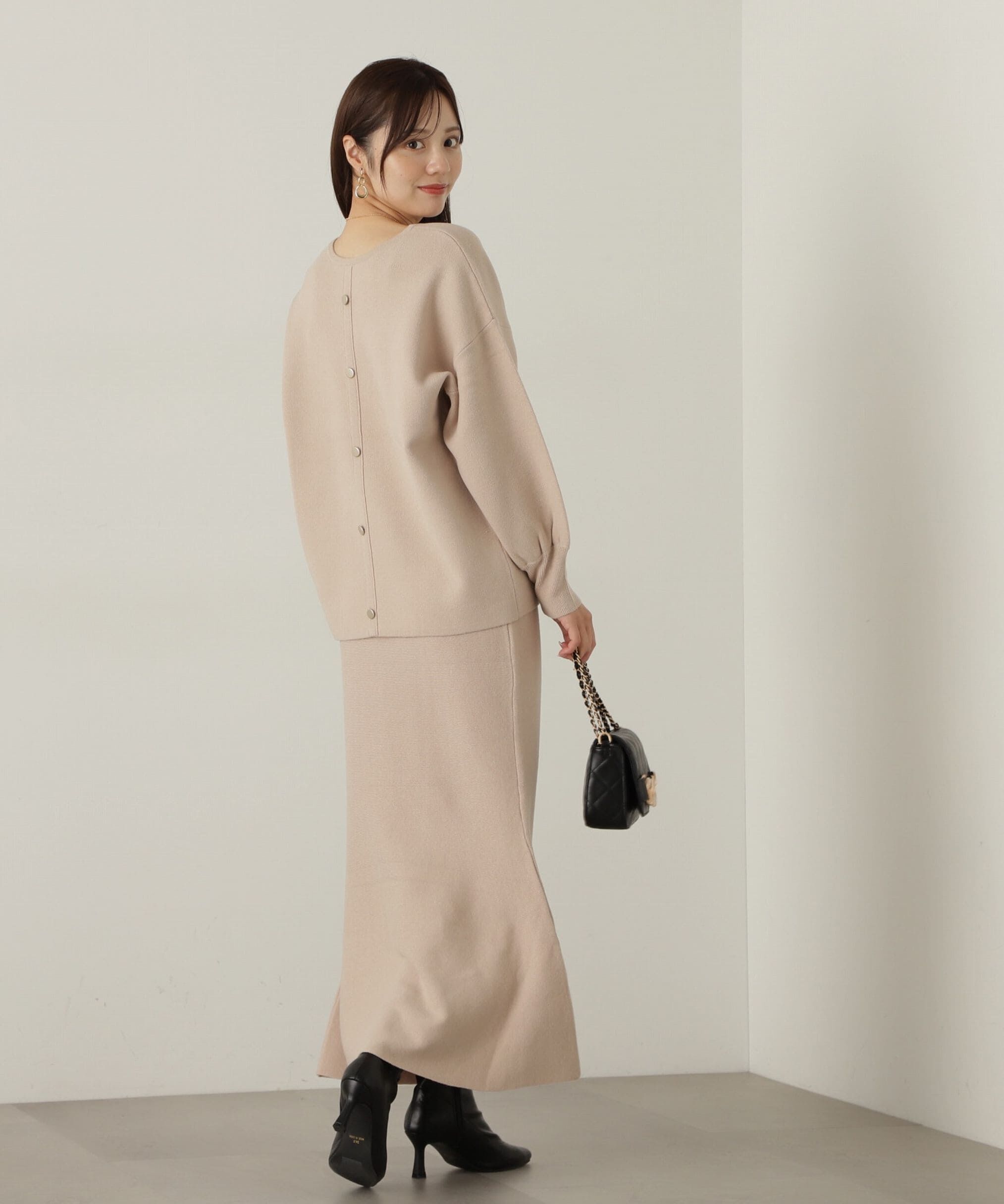 PROPORTION BODY DRESSING「マトンスリーブニットセットアップ　24AW」|ワンピース|