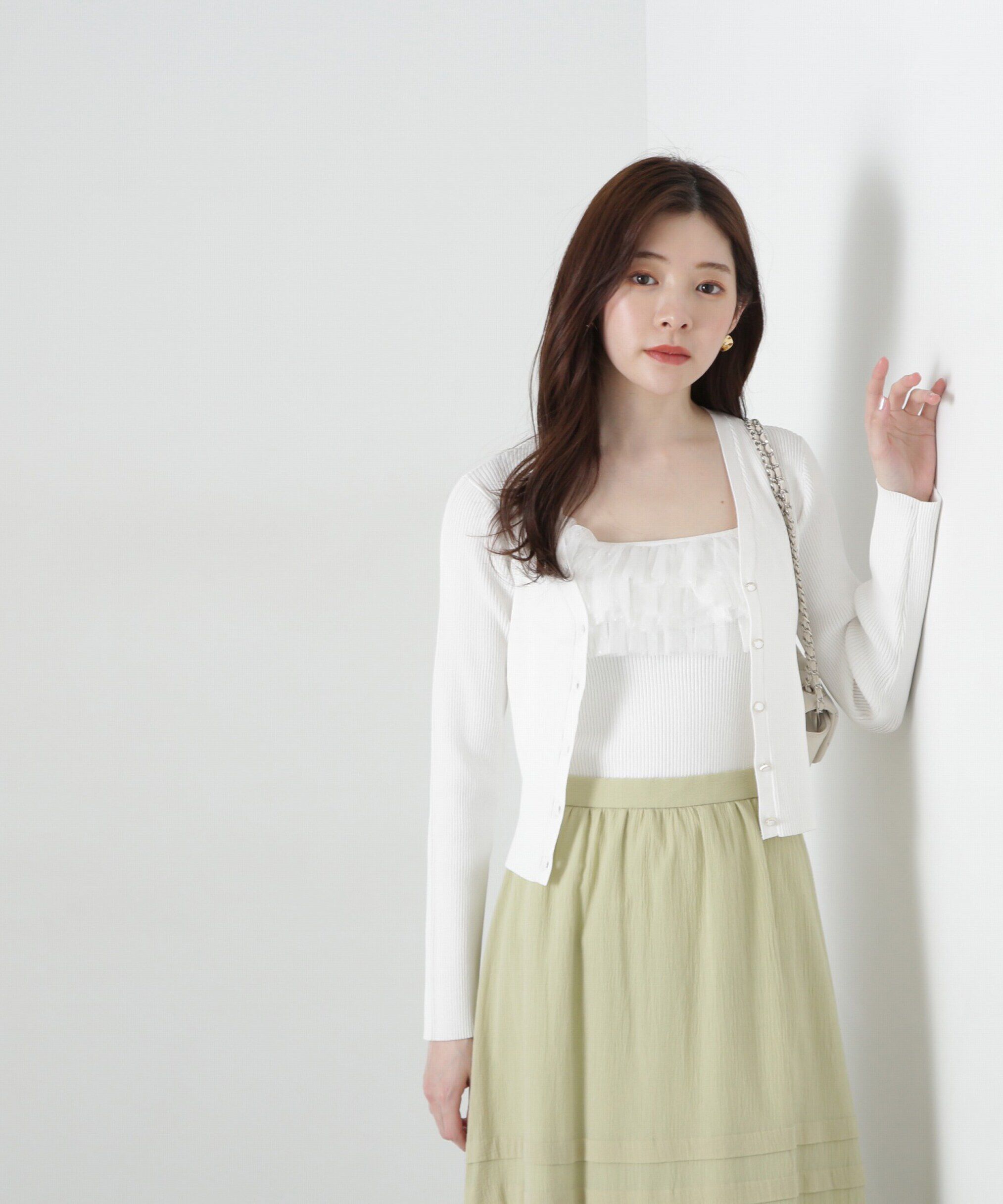 PROPORTION BODY DRESSING「チュール付きアンサンブルニット」|ニット・セーター|