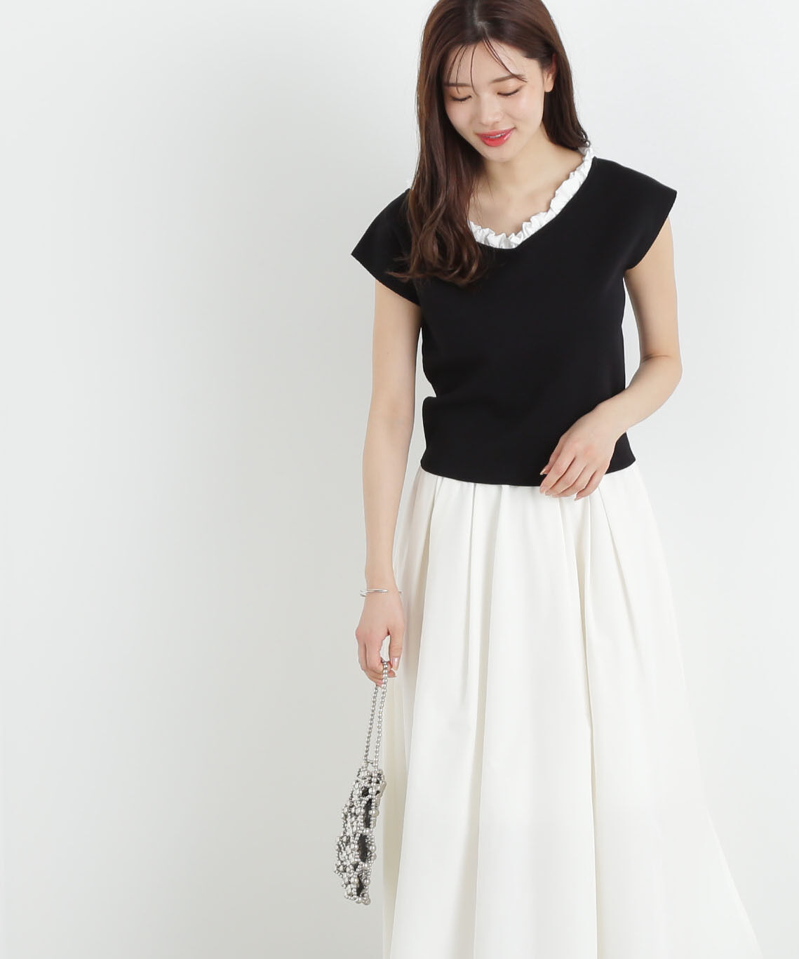 PROPORTION BODY DRESSING「フリル総針ニット」|ニット・セーター|