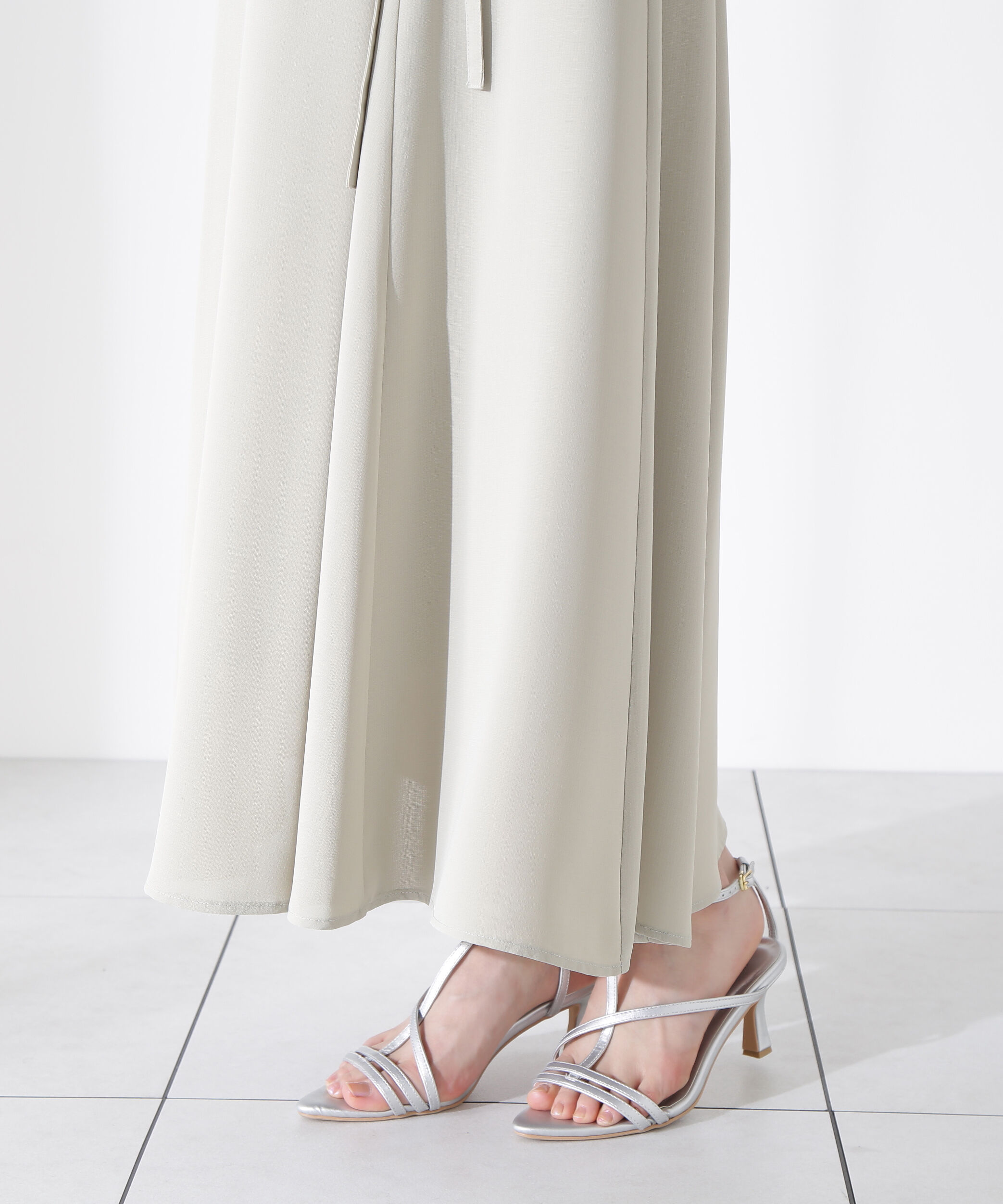 PROPORTION BODY DRESSING「リボン付きロングフレアスカート」|スカート|