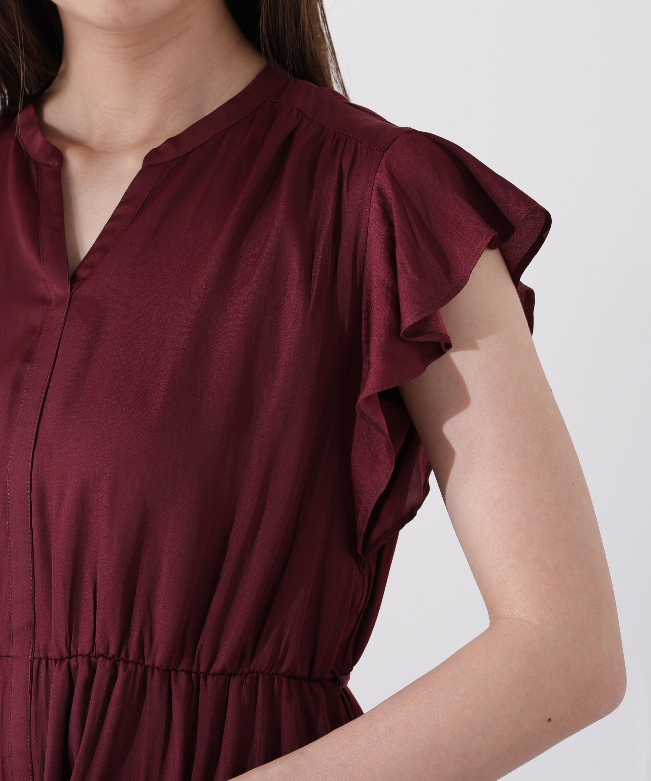 PROPORTION BODY DRESSING「リボン付きギャザーワンピース」|ワンピース|