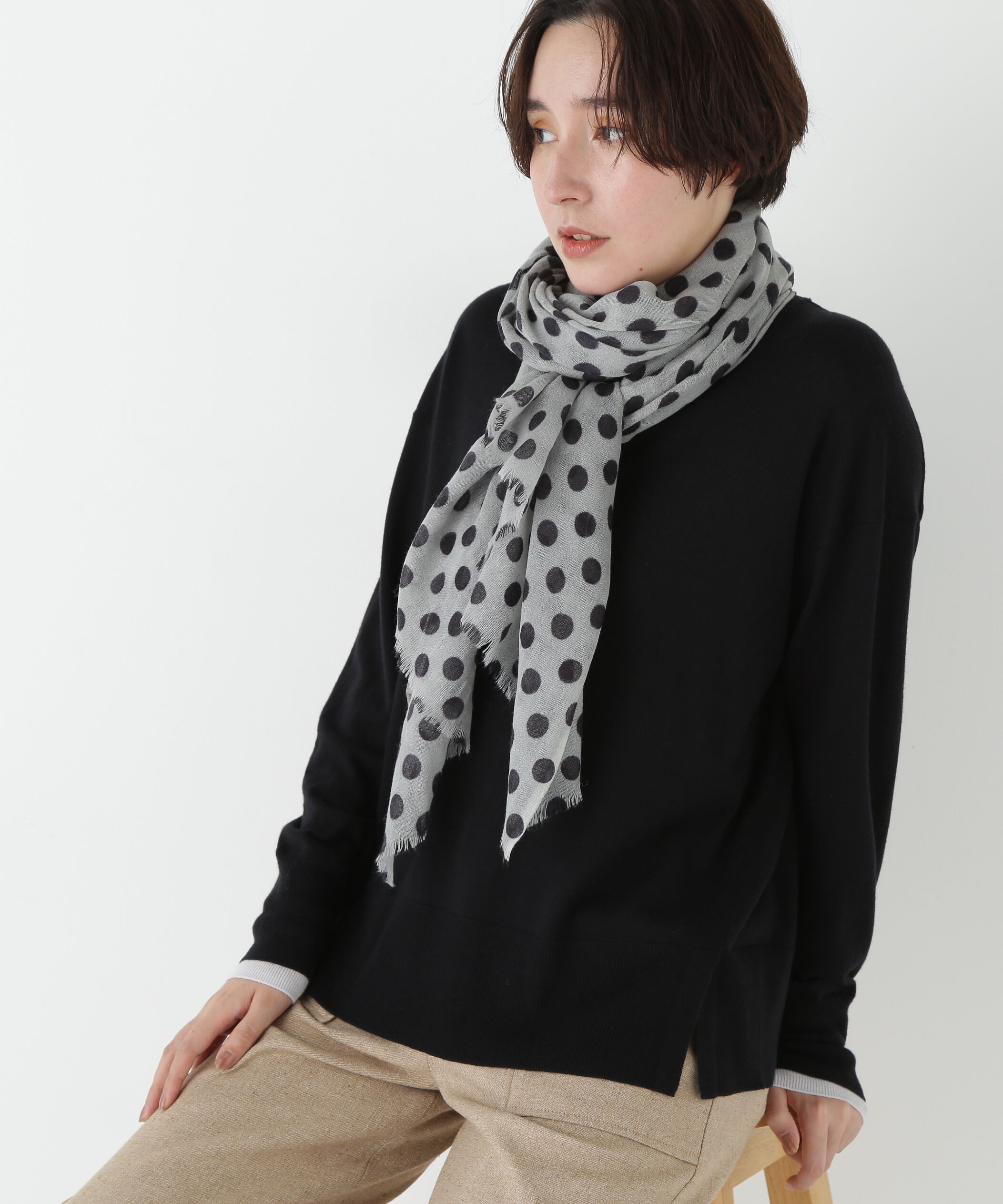  「◆ドットストール」|バンダナ・スカーフ|シルバードッ 3