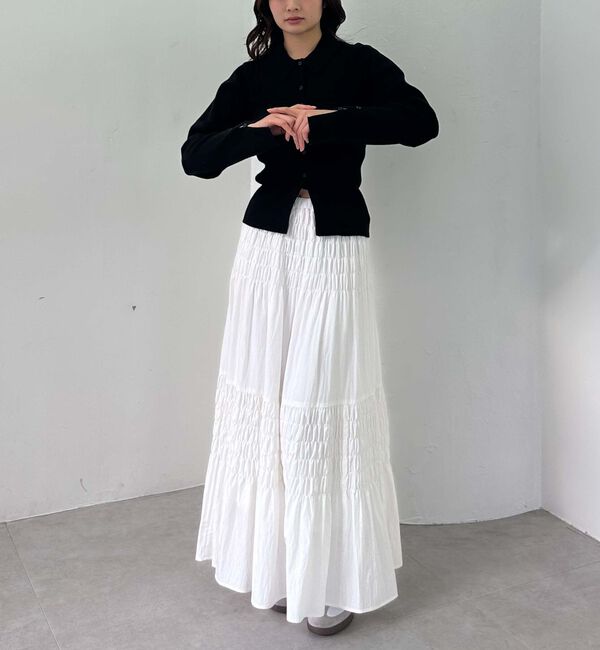 archives「コットンライクシャーリングティアードスカート」|スカート|