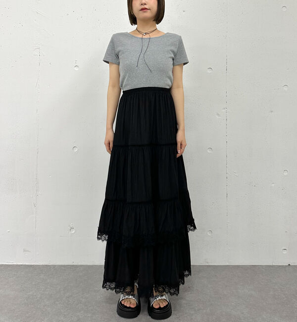 archives「レーストリミングティアードスカート」|スカート|