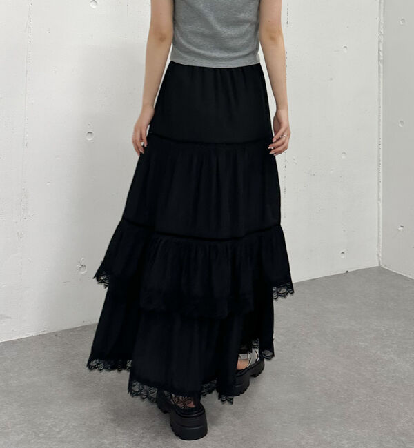 archives「レーストリミングティアードスカート」|スカート|