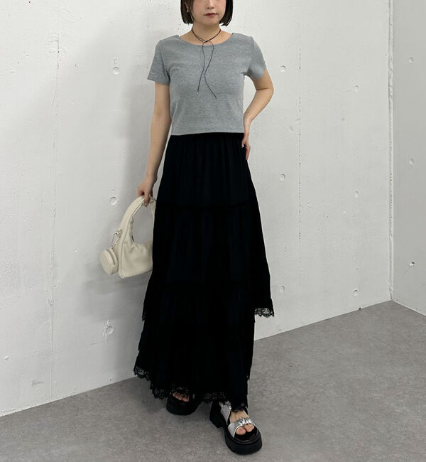 archives「レーストリミングティアードスカート」|スカート|