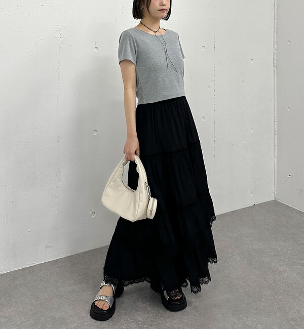 archives「レーストリミングティアードスカート」|スカート|