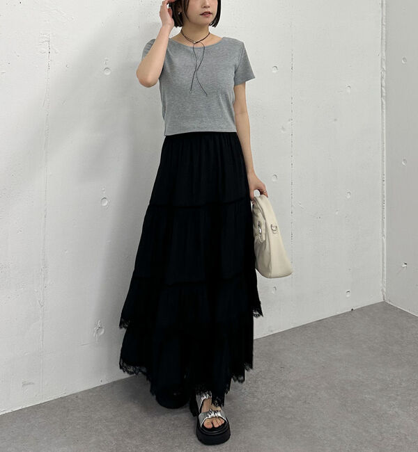 archives「レーストリミングティアードスカート」|スカート|