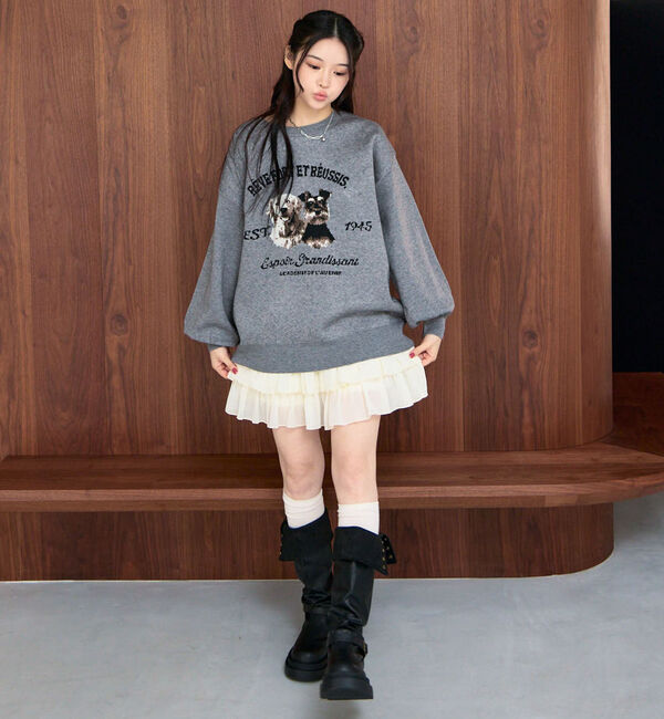 archives「アニマルソートフリルティアードスカート」|スカート|