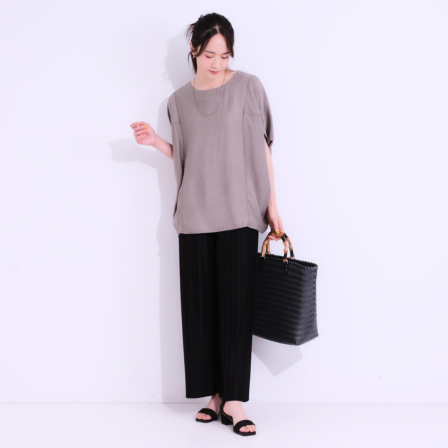 SHOO･LA･RUE「【洗える】楽してほっそり見え カットプリーツパンツ」|その他|