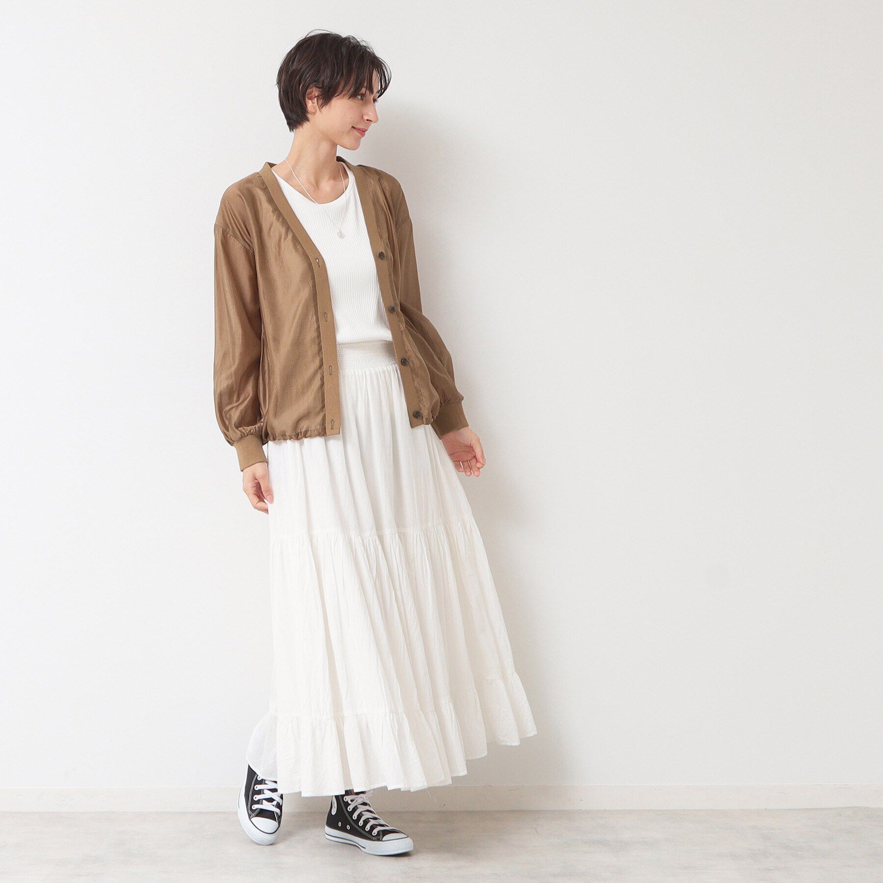 Dessin「【洗える】シアーブラウスカーディガン」|シャツ・ブラウス|