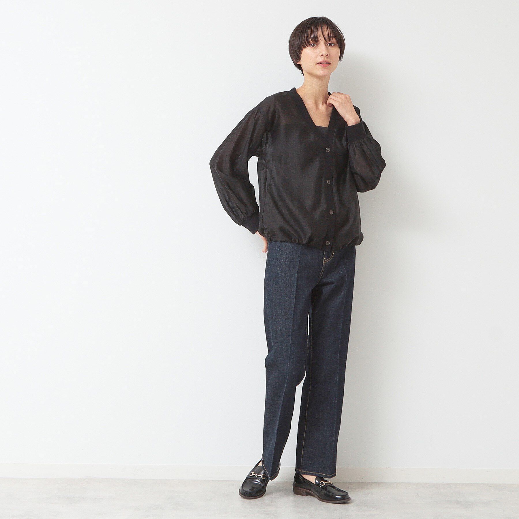 Dessin「【洗える】シアーブラウスカーディガン」|シャツ・ブラウス|