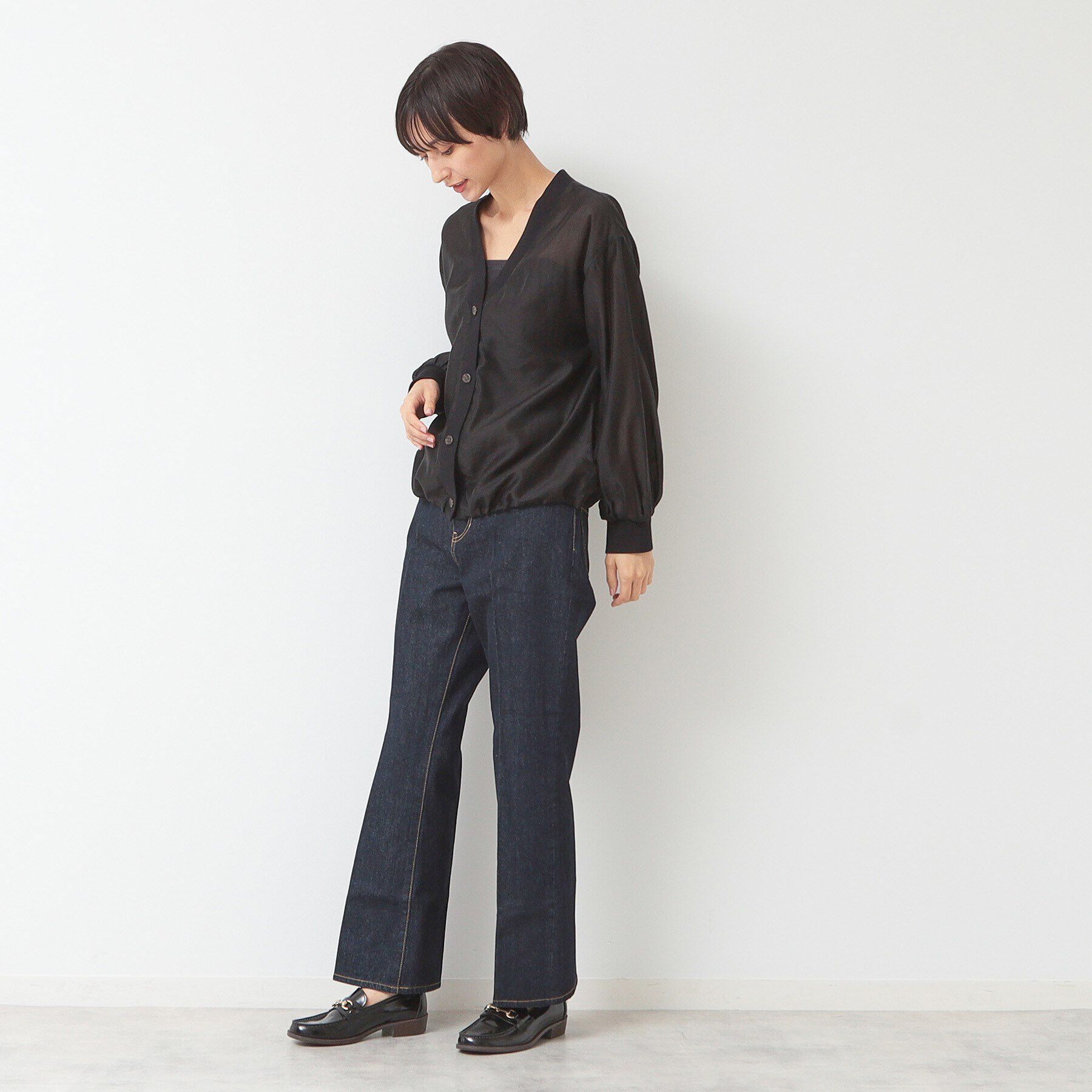 Dessin「【洗える】シアーブラウスカーディガン」|シャツ・ブラウス|