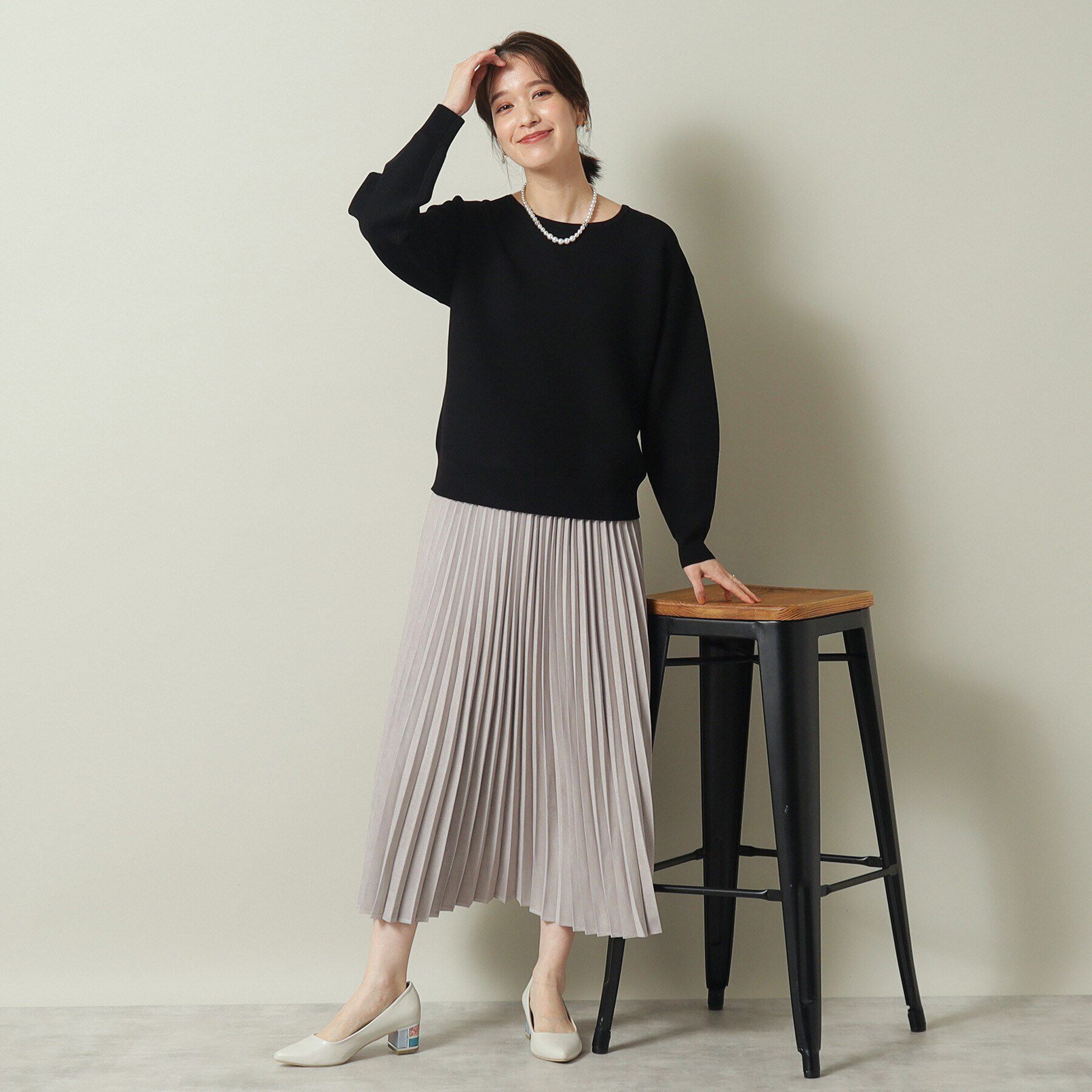 ITS&rsquo;DEMO「【マシンウォッシャブル】アンチピリングガーター編みニット」|ニット・セーター|