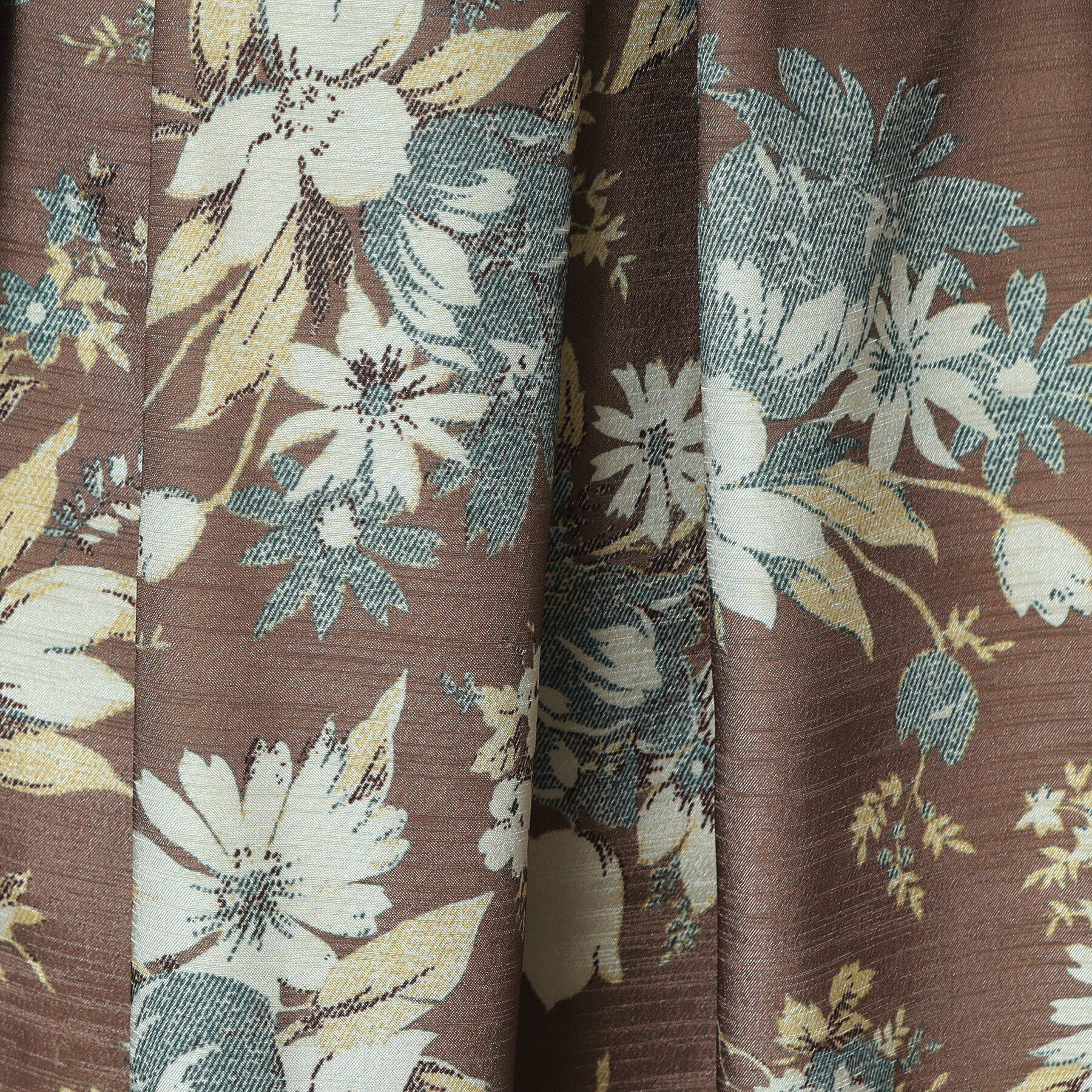 ITS&rsquo;DEMO「【手洗い可／後ろウエストゴム】シャンタン花柄スカート」|スカート|