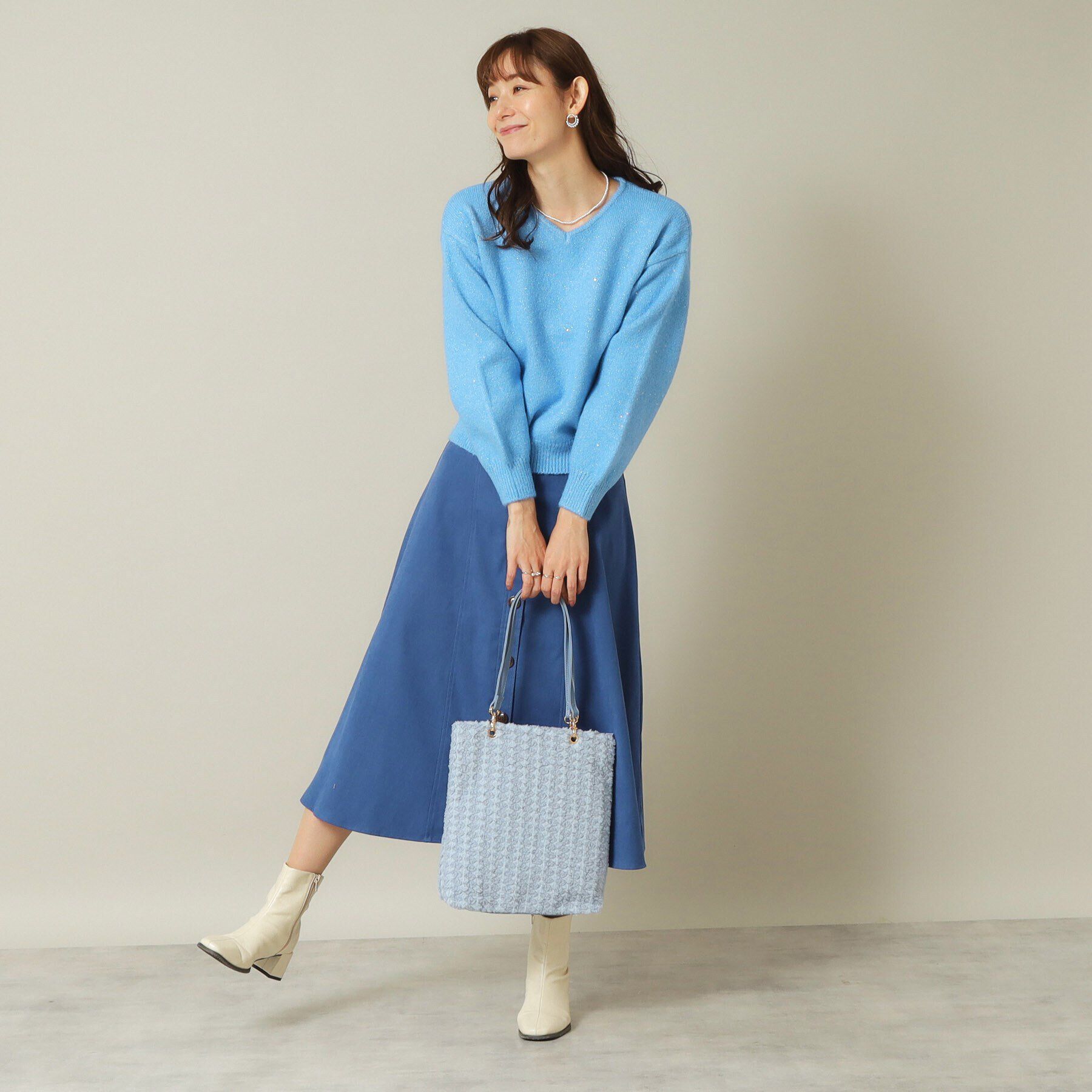 ITS&rsquo;DEMO「【ハンドル着脱可】合皮ハンドルボアトート」|トートバッグ|