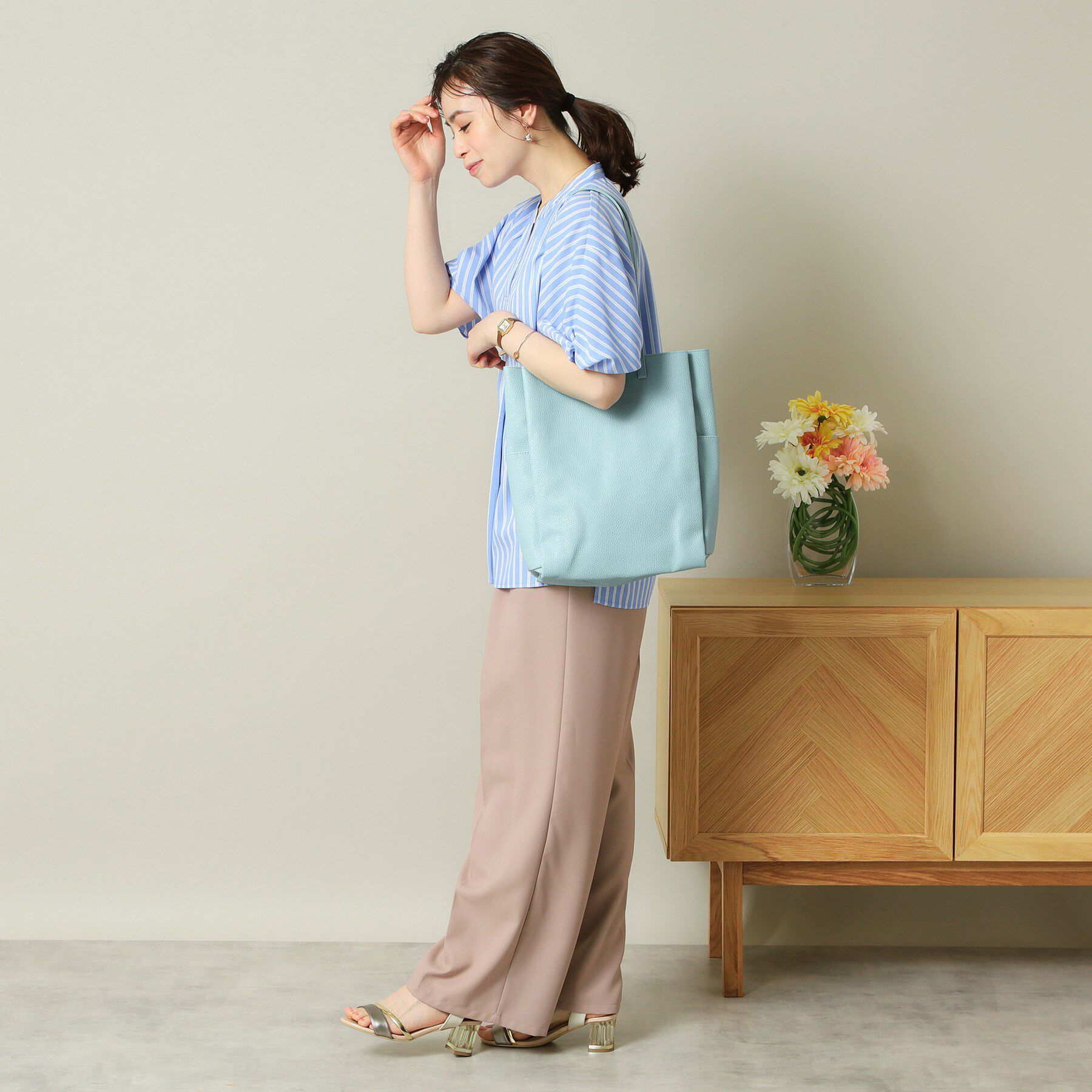 ITS&rsquo;DEMO「【A4対応】縦型三層トート」|トートバッグ|