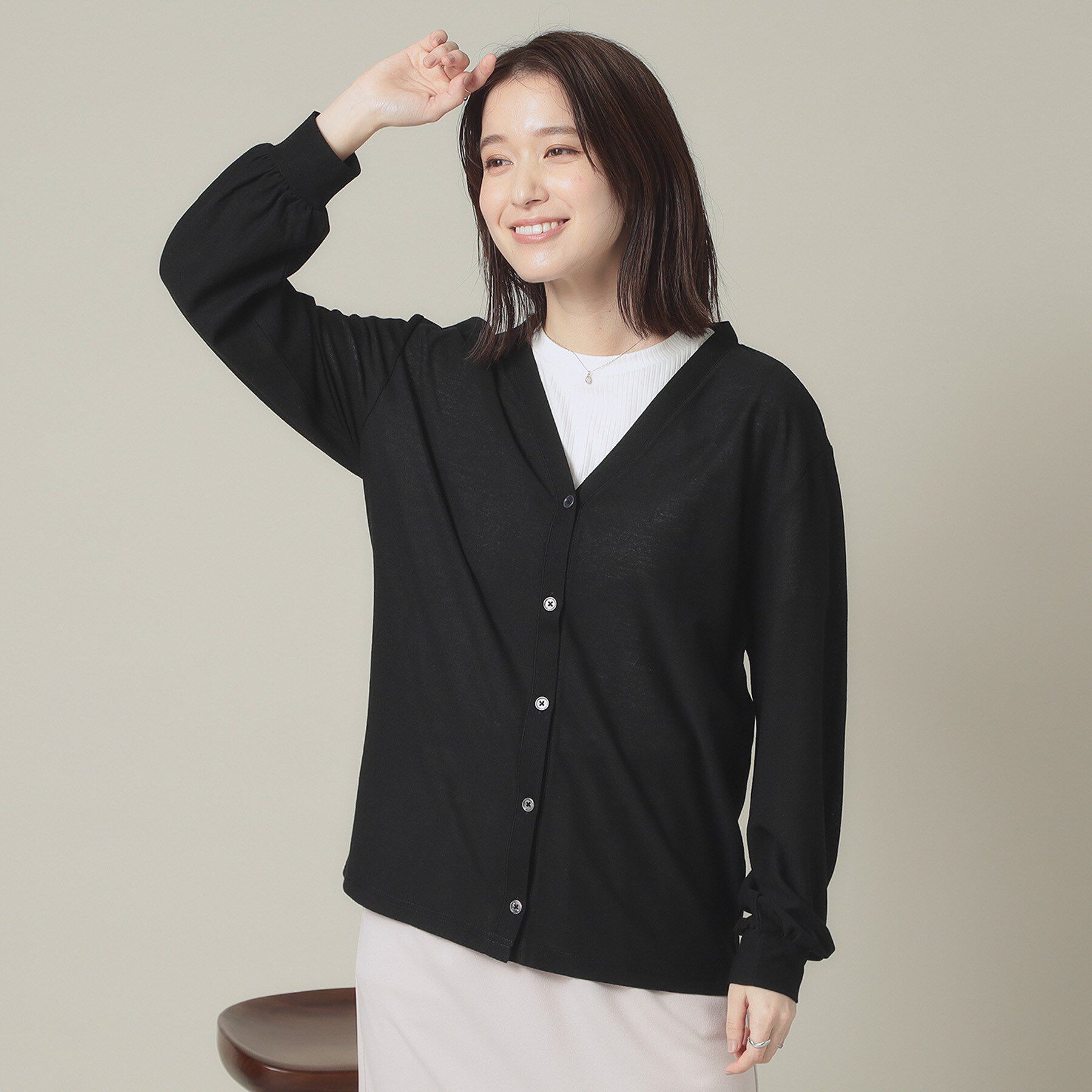 ITS&rsquo;DEMO「【UVカット／手洗い可】Vネックカーディガン」|カーディガン|