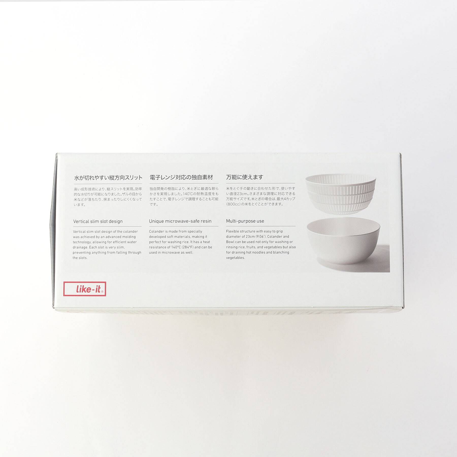 212 KITCHEN STORE「米とぎにも使えるザルとボール GY ＜like-it ライクイット＞」|食器・キッチングッズ|