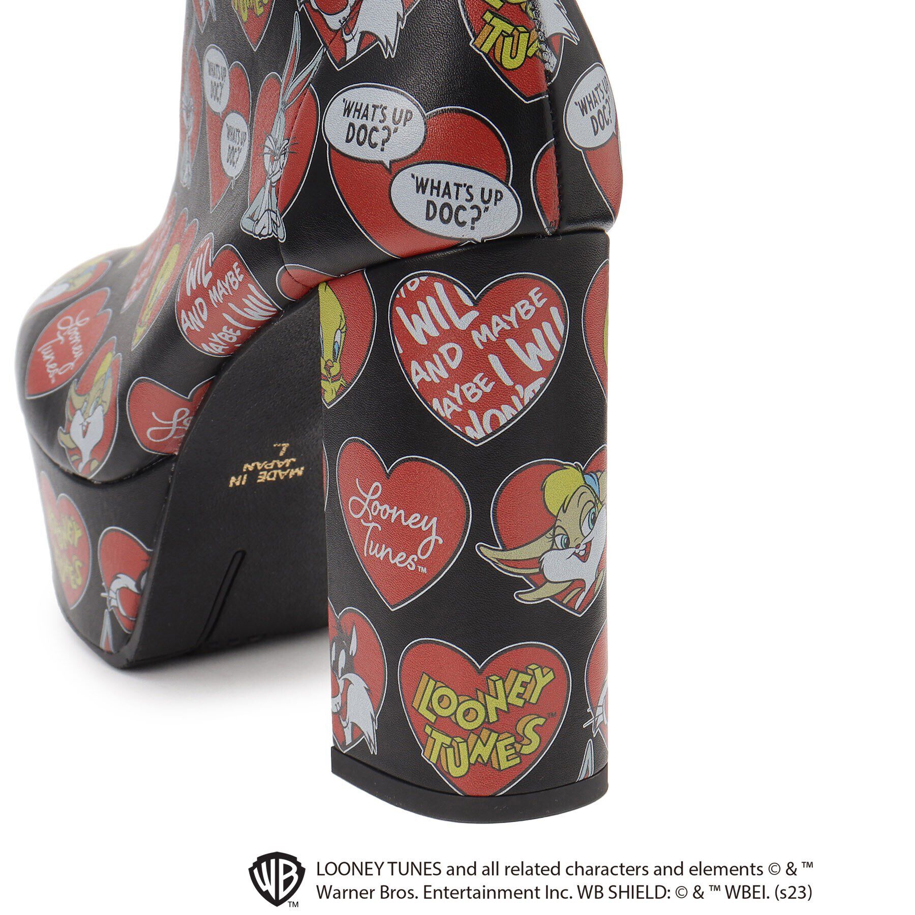 ESPERANZA「厚底ラク盛りヒールショートブーツ《LOONEY TUNES》」|ショートブーツ|