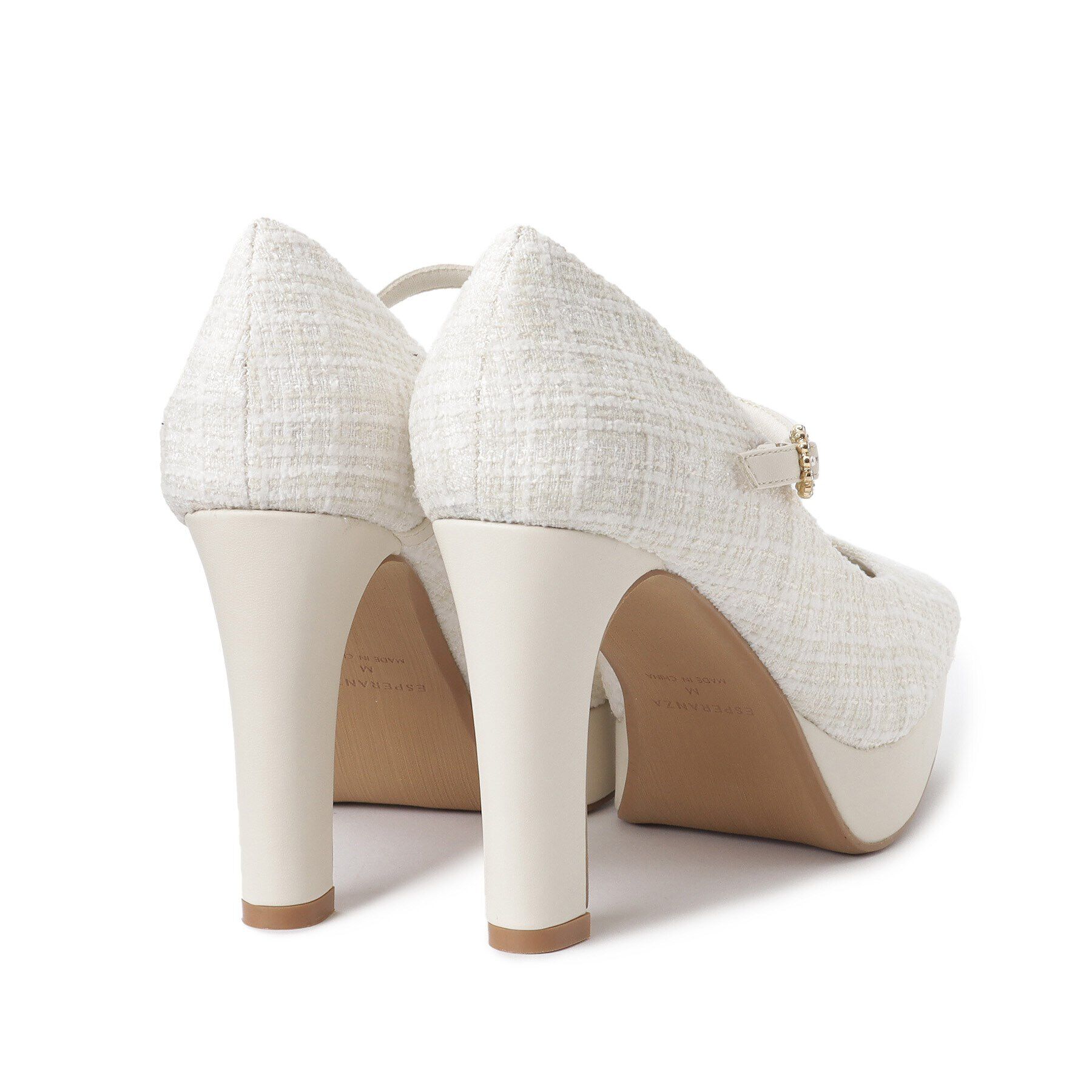 ESPERANZA「スクエアトゥプラットフォームパンプス 結婚式二次会 パーティー24SS」|パンプス|