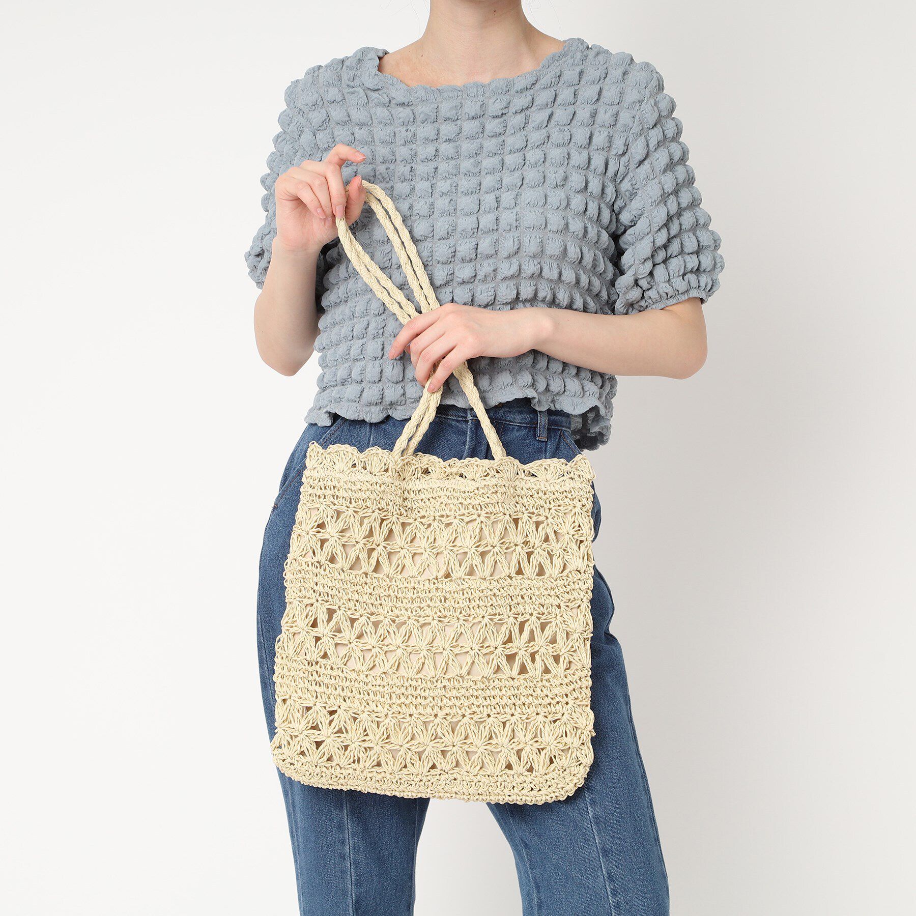 Ober Tashe「フラワーデザインフラットトート」|トートバッグ|