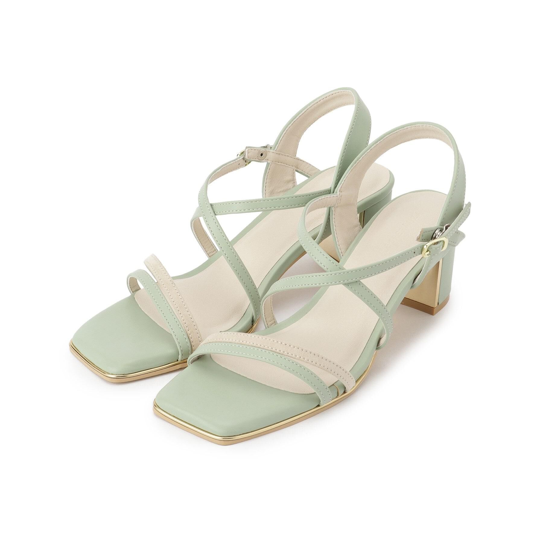 ESPERANZA「プレートヒールクロスベルトサンダル」|サンダル|