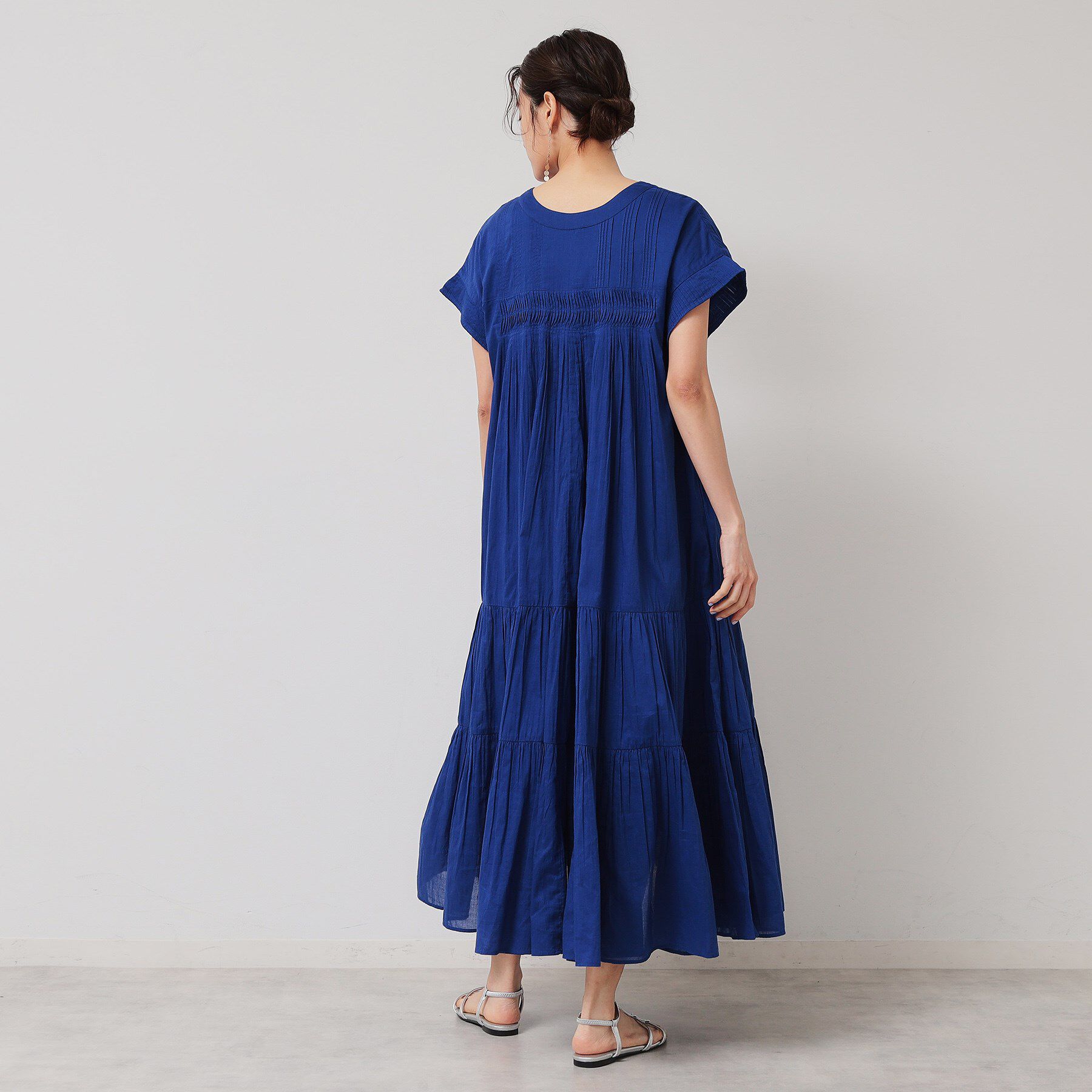 SunaUna「【涼しい！／インド綿】ティアードロングワンピース」|ワンピース|