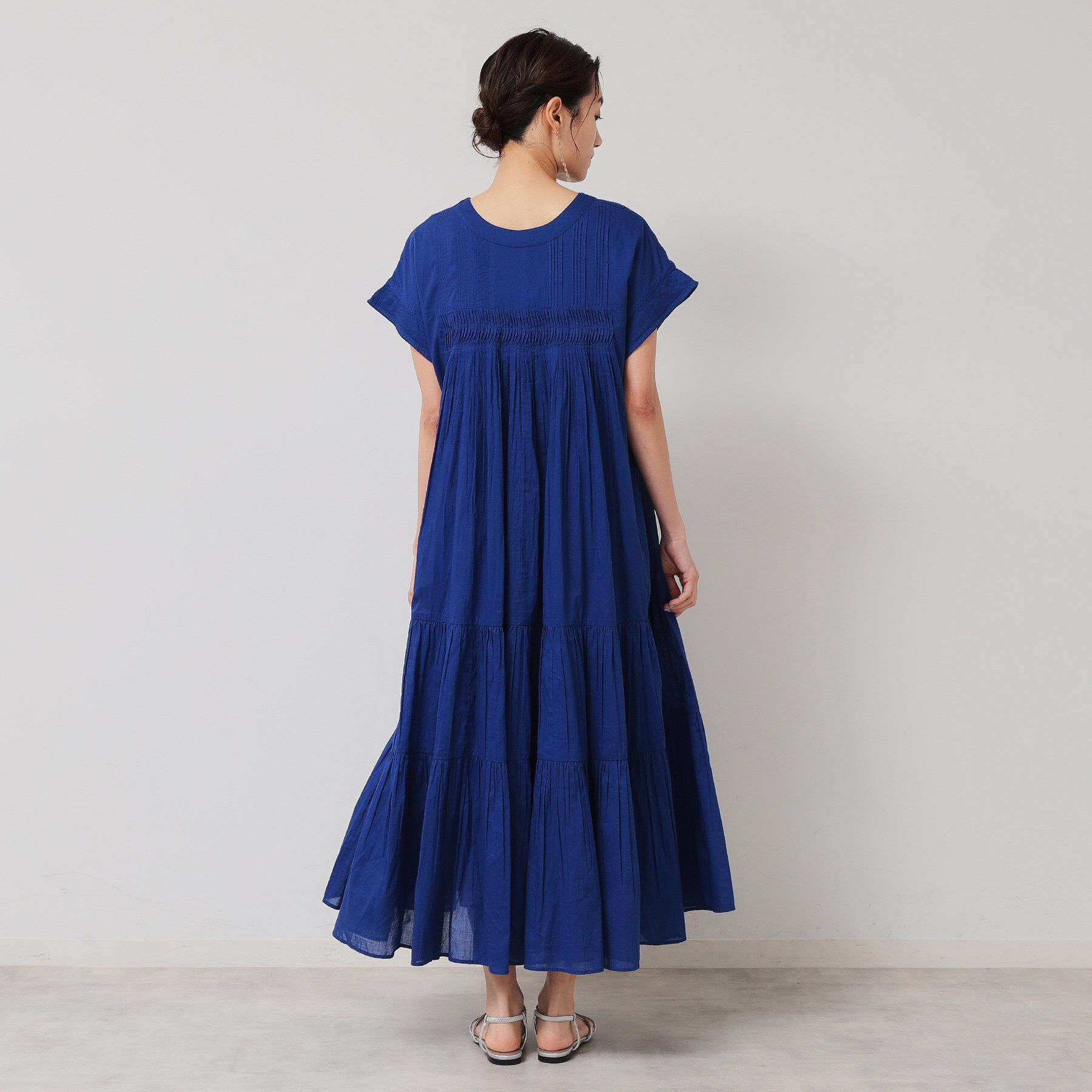 SunaUna「【涼しい！／インド綿】ティアードロングワンピース」|ワンピース|