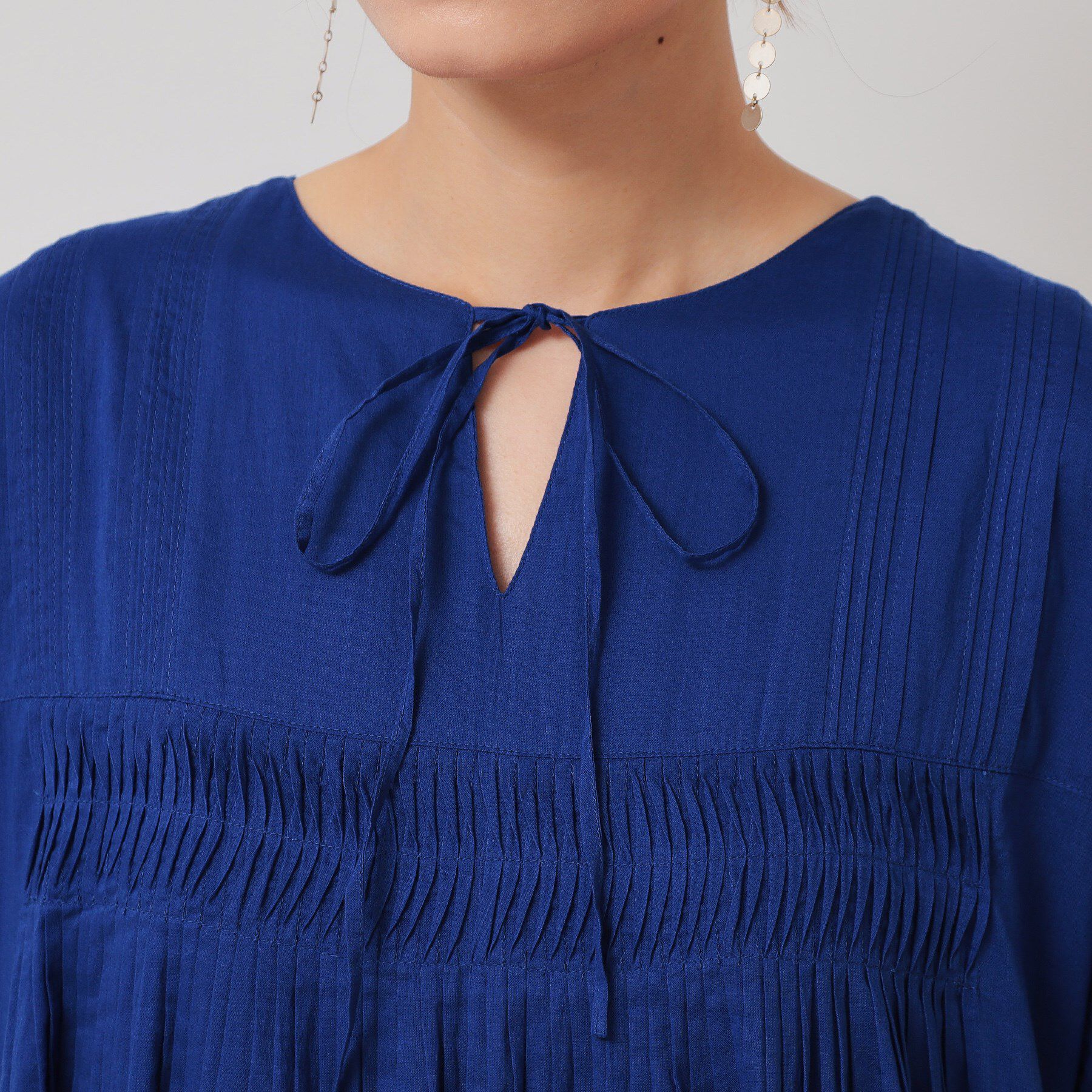 SunaUna「【涼しい！／インド綿】ティアードロングワンピース」|ワンピース|