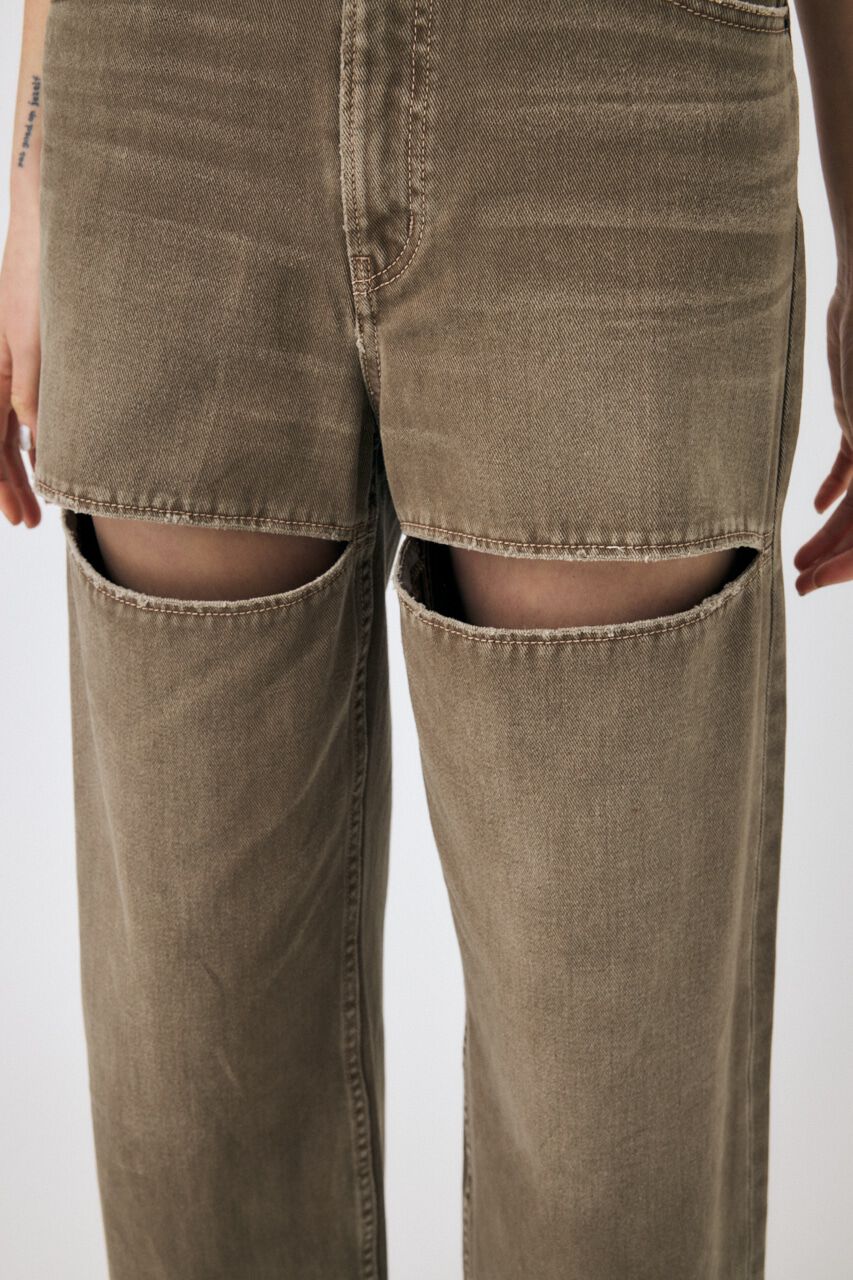 MOUSSY「SLIT WIDE LOOSE STRAIGHT」|デニム|