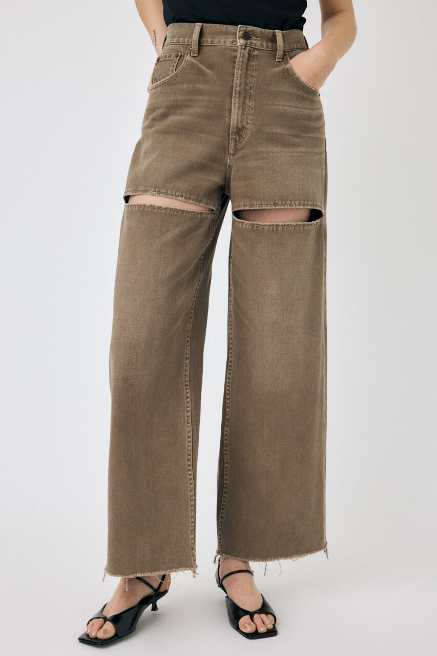 MOUSSY「SLIT WIDE LOOSE STRAIGHT」|デニム|