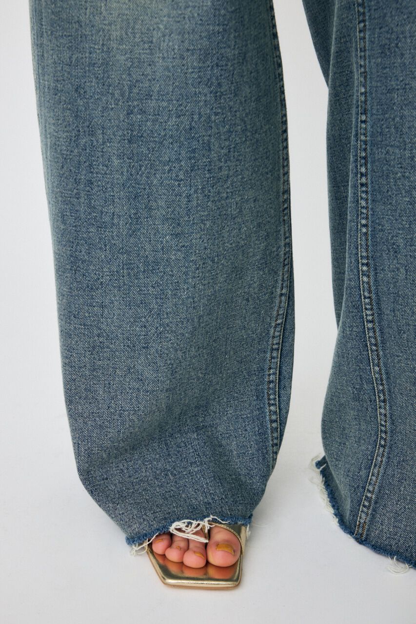MOUSSY「SLIT WIDE LOOSE STRAIGHT」|デニム|