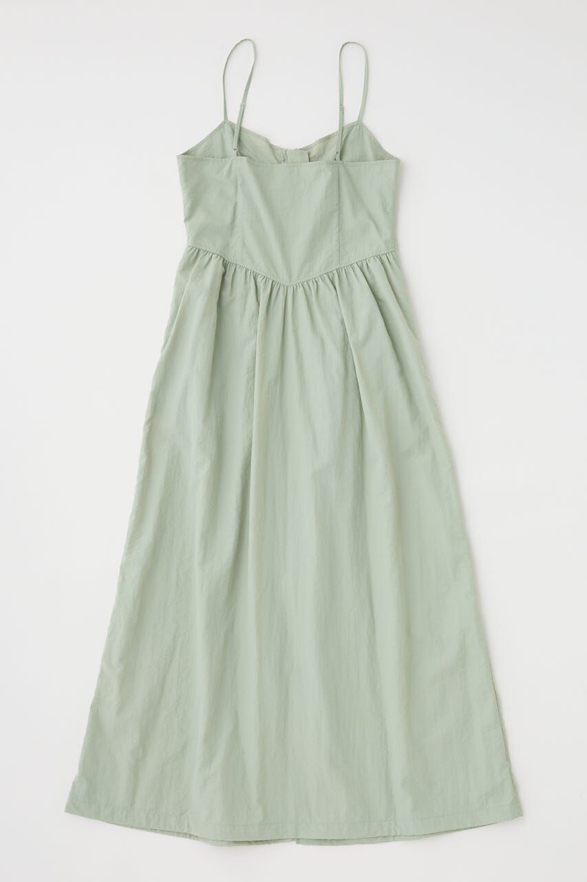 MOUSSY「FRONT ZIP NYLON キャミドレス」|ワンピース|