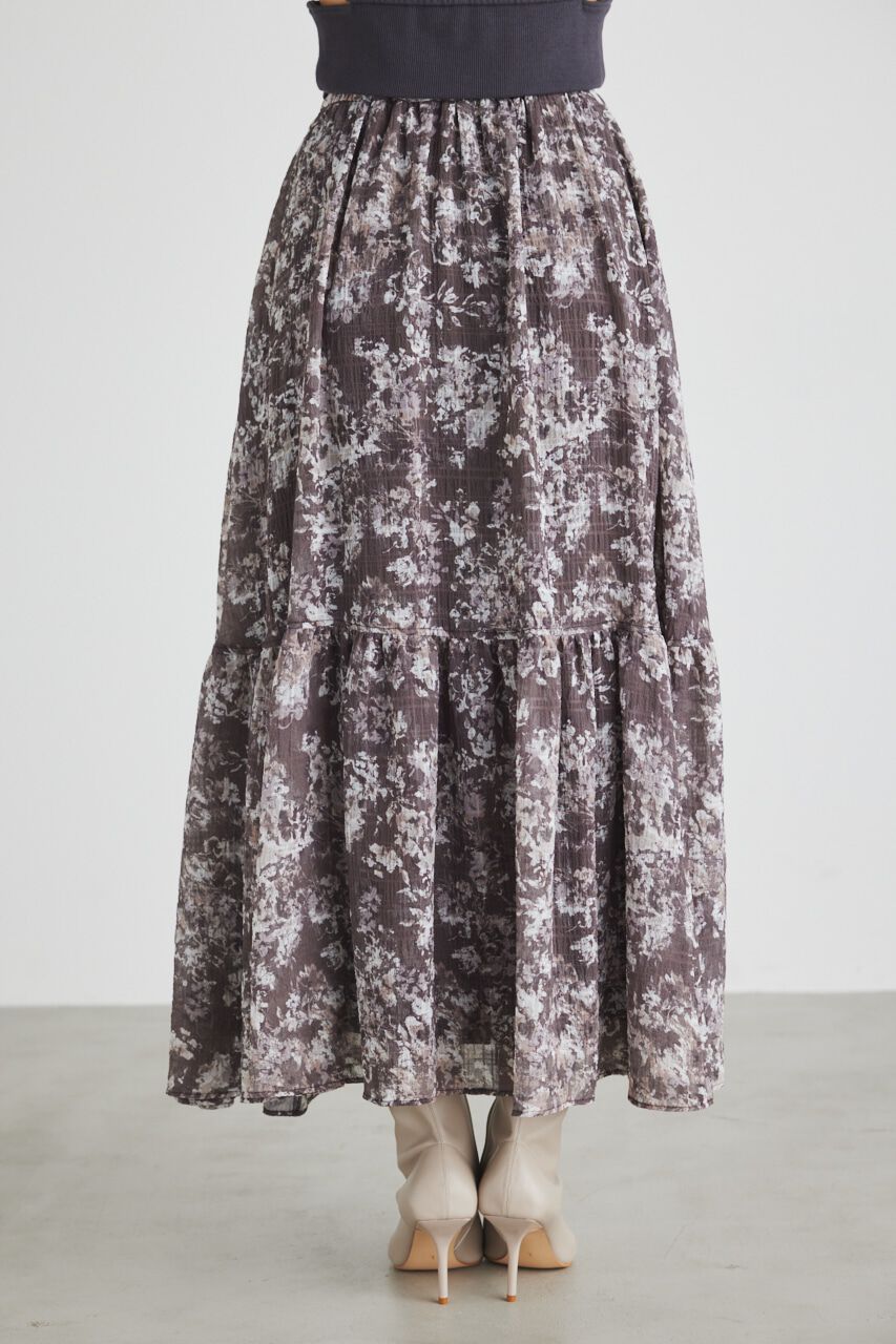 rienda「ラウンドギャザーデザインフレアSK」|スカート|