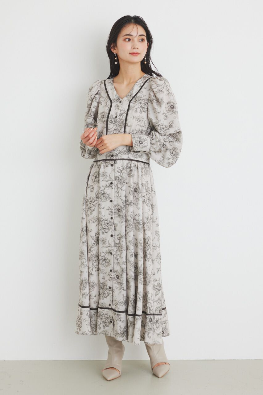 rienda「パイピングデザインフレアOP」|ワンピース|