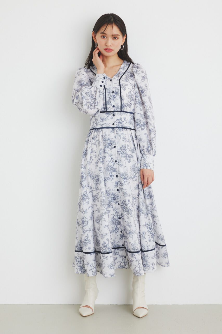 rienda「パイピングデザインフレアOP」|ワンピース|