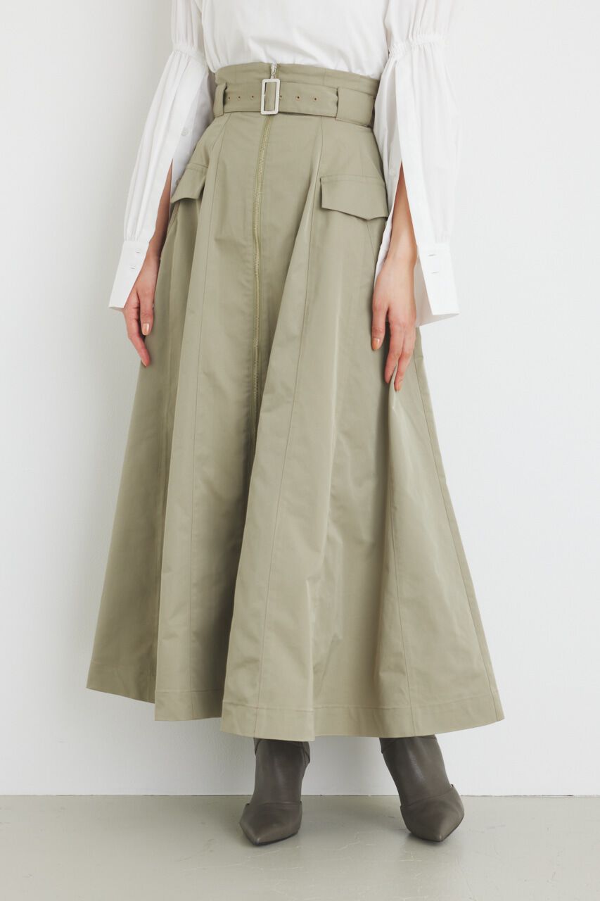 rienda「ハイウエストトレンチフレアSK」|スカート|