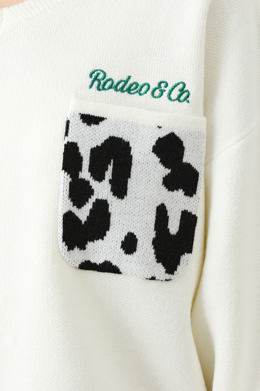 RODEO CROWNS「バックアソートパターンニットトップス」|ニット・セーター|