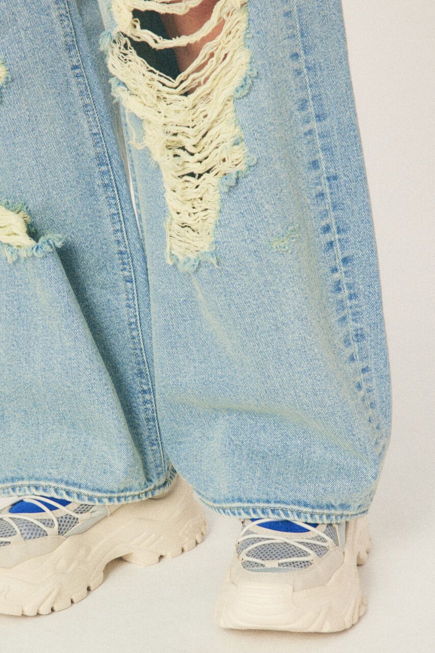 RODEO CROWNS「Hard Crash loose ワイドデニム」|デニム|