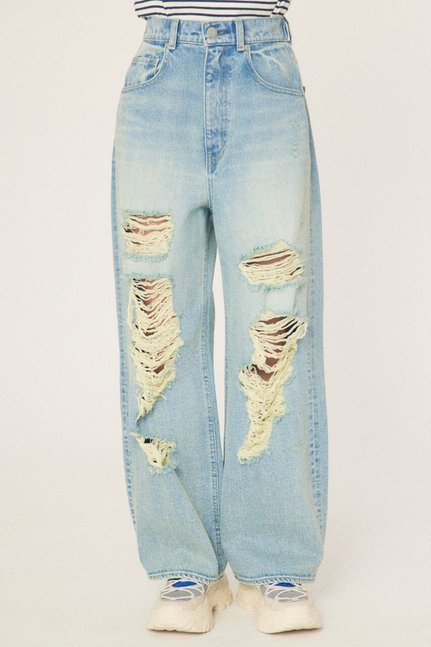 RODEO CROWNS「Hard Crash loose ワイドデニム」|デニム|