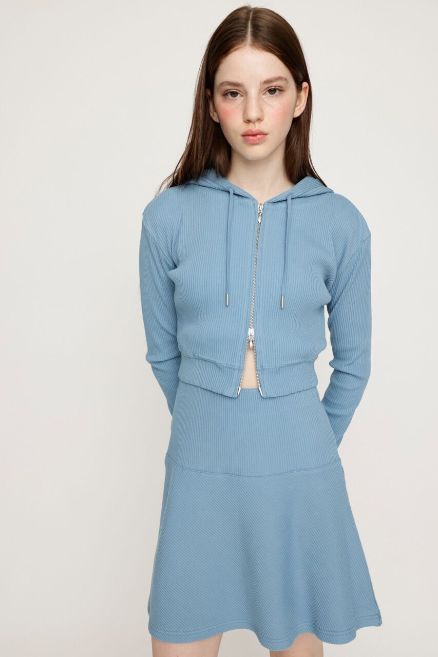 SLY「CROPPED HOODIE FLARE SK 2P」|ワンピース|