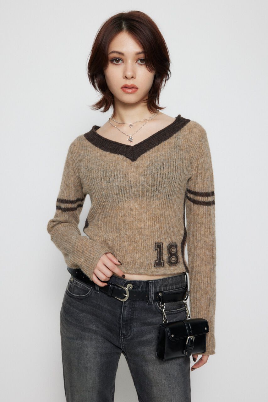 LAGUA GEM「COMPACT NUMBER ニット」|ニット・セーター|