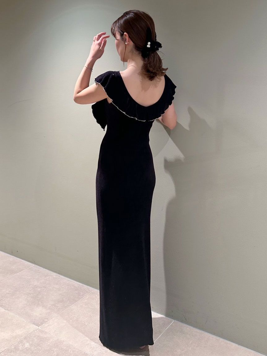 SNIDEL HOME「フリルニットワンピース」|ルームウェア|