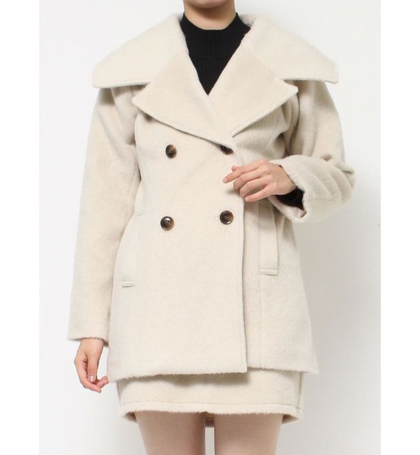 RESEXXY「ビッグカラーショートコート【セットアップ着用可能】」|ピーコート|