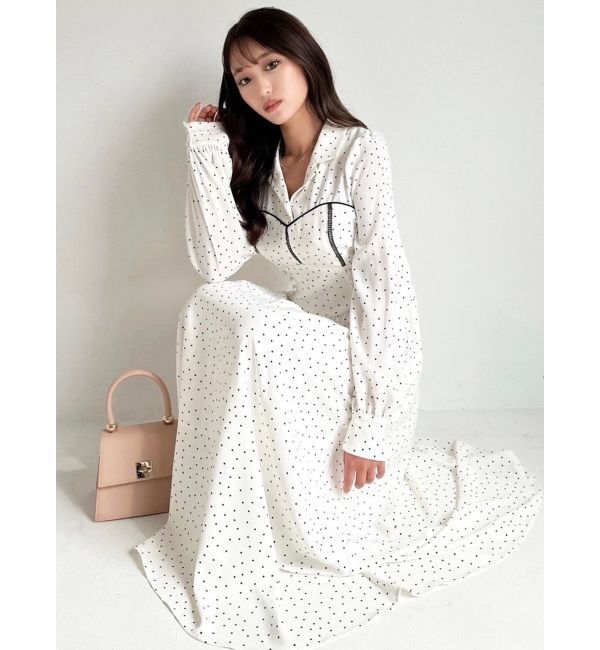 RESEXXY「オープンカラーコルセットシャツワンピース」|ワンピース|