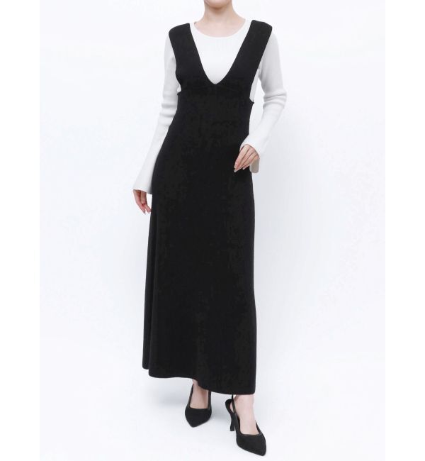 RESEXXY「コルセットフレアニットジャンスカ」|ジャンパースカート|